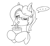 Size: 824x759 | Tagged: safe, artist:appelknekten, derpibooru import, oc, oc only, oc:appel, earth pony, pony, ..., black and white, drinking, glasses, grayscale, male, milkshake, monochrome, one eye closed, solo, speech bubble, stallion