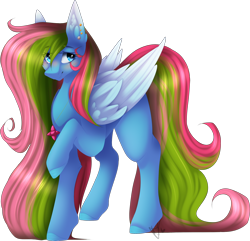 Size: 2606x2514 | Tagged: safe, artist:mauuwde, derpibooru import, oc, oc only, oc:media smile, pegasus, pony, female, mare, simple background, solo, transparent background