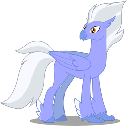 Size: 5000x4957 | Tagged: safe, artist:dashiesparkle, derpibooru import, sky beak, classical hippogriff, hippogriff, surf and/or turf, .svg available, absurd resolution, feathered fetlocks, male, missing accessory, simple background, solo, transparent background, vector