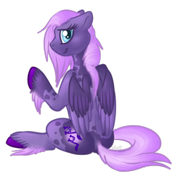 Size: 1200x1200 | Tagged: safe, artist:felisrandomis, oc, oc only, oc:kanti, pegasus, pony, 2017 community collab, derpibooru community collaboration, shy, simple background, sitting, solo, transparent background