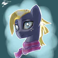 Size: 2000x2000 | Tagged: safe, artist:5oussn, derpibooru import, star tracker, earth pony, pony, background pony, clothes, male, scarf, solo