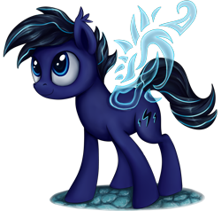 Size: 1270x1209 | Tagged: safe, artist:thebowtieone, oc, oc only, oc:neon windrider, earth pony, pony, artificial wings, augmented, magic, magic wings, male, simple background, solo, stallion, transparent background, wings