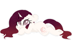 Size: 3000x2048 | Tagged: safe, artist:cinnamontee, oc, oc only, oc:serina, pony, unicorn, female, high res, mare, prone, simple background, solo, transparent background