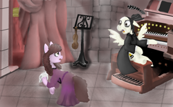 Size: 2886x1787 | Tagged: safe, artist:mr100dragon100, derpibooru import, pony, classic horror, mane, phantom of the opera