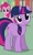 Size: 315x526 | Tagged: safe, derpibooru import, screencap, pinkie pie, twilight sparkle, unicorn twilight, earth pony, pony, unicorn, a bird in the hoof, cropped, duo, female, looking at you, mare