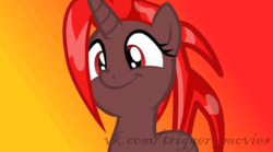 Size: 872x486 | Tagged: safe, artist:trigger_movies, oc, oc only, pony, animated, dancing, gif, gift art, gradient background, smiling, solo