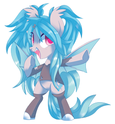 Size: 4194x4500 | Tagged: safe, artist:sorasku, oc, oc only, oc:soda pop, bat pony, pony, absurd resolution, bipedal, clothes, female, mare, simple background, socks, solo, transparent background