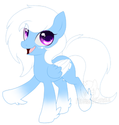 Size: 871x917 | Tagged: safe, artist:midnight-estelle, oc, oc only, oc:cloud shaper, pegasus, pony, simple background, solo, transparent background