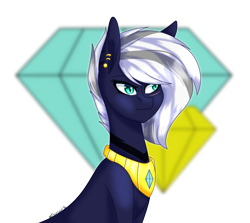 Size: 1280x1140 | Tagged: safe, artist:moonwolf96, derpibooru import, oc, oc only, oc:cora, earth pony, pony, bust, cutie mark background, female, mare, portrait, simple background, solo, transparent background