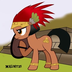 Size: 960x960 | Tagged: safe, artist:danielitamlp, derpibooru import, oc, oc:malintzi, earth pony, pony, mexican, mexico