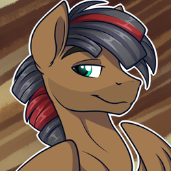 Size: 2000x2000 | Tagged: safe, artist:xwhitedreamsx, oc, oc only, oc:mentis soliloquay, pegasus, pony, bust, commission, high res, male, portrait, solo, stallion