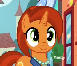 Size: 1200x1032 | Tagged: safe, derpibooru import, screencap, stellar flare, the parent map, cropped, cute, female, grin, mare, smiling, solo, stellarbetes