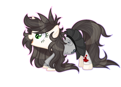 Size: 1498x1080 | Tagged: safe, artist:immagoddampony, oc, oc only, oc:silent scream, pony, bandage, base used, clothes, cute, female, mare, pleated skirt, simple background, skirt, skirt lift, solo, transparent background