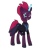 Size: 800x1000 | Tagged: safe, artist:chedx, derpibooru import, tempest shadow, pony, comic:the storm kingdom, my little pony: the movie, alternate timeline, alternate universe, bad end, crystal of light, evil, female, general tempest shadow, glowing scar, magic, mare, military, mind control, parallel universe, simple background, solo, storm kingdom, tempest gets her horn back, the bad guy wins, transparent background