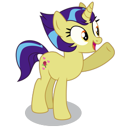 Size: 5000x5200 | Tagged: safe, artist:dragonchaser123, derpibooru import, rosy pearl, pony, unicorn, friendship university, absurd resolution, background pony, female, las pegasus resident, mare, open mouth, raised hoof, simple background, solo, transparent background, vector