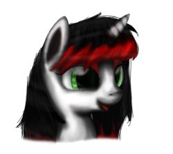 Size: 749x668 | Tagged: safe, artist:kotelen, oc, oc only, pony, unicorn, bust, green eyes, portrait, solo