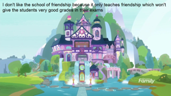 Size: 1280x720 | Tagged: safe, derpibooru import, discovery family logo, exam, friendship, school, school of friendship