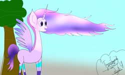 Size: 2500x1500 | Tagged: safe, artist:wonderschwifty, derpibooru exclusive, derpibooru import, oc, oc:wonder sparkle, alicorn, alicorn oc, digital art