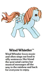 Size: 550x1000 | Tagged: safe, derpibooru import, wind whistler, pegasus, pony, g1, bow, female, g1 backstory, mare, misprint, my little pony fact file, official, official art, printing error, solo, tail bow