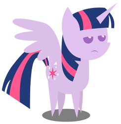 Size: 2000x2041 | Tagged: safe, artist:scourge707, twilight sparkle, twilight sparkle (alicorn), alicorn, pony, female, frown, lidded eyes, mare, pointy ponies, simple background, solo, transparent background, unamused, vector