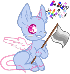 Size: 547x573 | Tagged: safe, artist:kittiebases, derpibooru import, oc, oc only, base, chest fluff, ear fluff, flag, pride, pride month, simple background, solo, transparent background