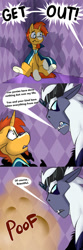 Size: 750x2250 | Tagged: safe, artist:conmanwolf, derpibooru import, storm king, sunburst, pony, unicorn, yeti, my little pony: the movie, ask-storm-king, ask-wizard-sunburst, clothes, comic, shadow