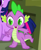 Size: 264x321 | Tagged: safe, derpibooru import, screencap, spike, twilight sparkle, dragon, season 1, the ticket master, claws, cropped, male, offscreen character
