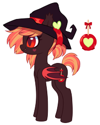 Size: 2267x2824 | Tagged: safe, artist:hawthornss, oc, oc only, oc:toffee apple, bat pony, pony, hat, simple background, transparent background