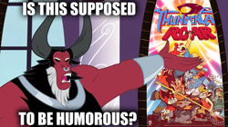 Size: 1280x719 | Tagged: safe, derpibooru import, edit, edited screencap, screencap, lord tirek, centaur, twilight's kingdom, exploitable, exploitable meme, is this supposed to be humorous, male, meme, solo, thundercats, thundercats roar