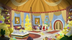 Size: 1920x1080 | Tagged: safe, derpibooru import, screencap, flam, flim, pony, friendship university, flim flam brothers, gold