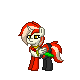 Size: 80x80 | Tagged: safe, oc, oc only, oc:princess scarlet, alicorn, pony, alicorn oc, clothes, pony town, sword, weapon