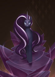 Size: 762x1070 | Tagged: dead source, safe, artist:eosphorite, nightmare rarity, pony, unicorn, female, looking at you, mare, solo