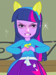 Size: 514x692 | Tagged: safe, derpibooru import, edit, edited screencap, screencap, twilight sparkle, equestria girls, equestria girls (movie), cropped, hyper realistic eyes, looking at you, nightmare fuel, realistic, solo, uncanny valley, wat, why, wtf