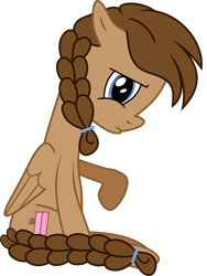 Size: 1710x2269 | Tagged: safe, artist:dashedrainbows, edit, oc, oc only, oc:dashedrainbows, pegasus, pony, 2017 community collab, braid, derpibooru community collaboration, simple background, solo, transparent background, vector