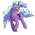 Size: 750x750 | Tagged: safe, artist:twitchygears, derpibooru import, idw, radiant hope, unicorn, alternate cutie mark, alternate universe, colored horn, crying, curved horn, dark magic, female, glowing eyes, horn, looking back, magic, mare, miss despair, radiant despair, signature, simple background, solo, sombra eyes, sombra horn, transparent background, wavy hair, wavy mane, wavy tail