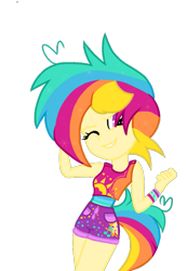 Size: 587x849 | Tagged: safe, artist:cloiepony, oc, oc only, oc:summer hitz, equestria girls, base used, clothes, ponied up, simple background, solo, transparent background