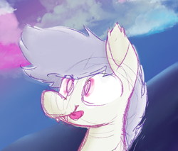 Size: 1216x1037 | Tagged: safe, derpibooru import, oc, oc:vaporwave, bat, pony, sky, solo, vaporwave