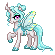 Size: 55x55 | Tagged: safe, artist:ihmislehma, artist:saby, derpibooru exclusive, oc, oc only, oc:princess iridescence, pony, collaboration, interspecies offspring, lifted leg, magical lesbian spawn, next generation, offspring, pandoraverse, parent:princess celestia, parent:queen chrysalis, parents:chryslestia, pixel art, simple background, solo, transparent background, true res pixel art