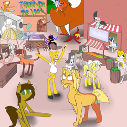 Size: 7000x7000 | Tagged: safe, artist:ask-a-colt-and-his-fox, derpibooru import, oc, oc only, oc:banana pie, oc:cynical flitter, oc:dazed timid, oc:enderstine, oc:fionna fire, oc:insane jack, oc:just-a-taco-thing, oc:kettle, oc:leonidas littlelight, oc:les beyond, oc:nemo von silver, oc:olive, oc:red panda damon, oc:reversalmushroom, oc:shaula, oc:shield scales, oc:shy heart, oc:silky skies, oc:sweet treats, pony, absurd resolution, crowd, follower celebration, followers, followers picture, reversalmushroom, tumblr, tumblr comic