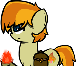 Size: 2198x1929 | Tagged: safe, artist:darksoma, oc, oc only, oc:crossfire, earth pony, pony, crossfire, cutie mark, elemental, fire, magic, simple background, solo, transparent background, vector, wandering