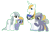 Size: 918x588 | Tagged: safe, artist:margaretlovez, derpibooru import, limestone pie, prince blueblood, oc, crystal pony, crack shipping, family, parent:limestone pie, parent:prince blueblood, shipping, simple background, transparent background