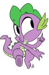 Size: 800x1214 | Tagged: safe, artist:emositecc, derpibooru import, spike, dragon, simple background, smiling, solo, transparent background