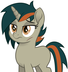 Size: 3010x3183 | Tagged: safe, artist:peahead, oc, oc only, oc:ana falkenhart, pony, unicorn, my little pony: the movie, blank flank, female, movie accurate, movie designs, orange eyes, scar, simple background, solo, transparent background, unamused, vector