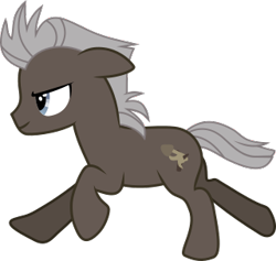 Size: 320x303 | Tagged: safe, artist:frownfactory, burnt oak, earth pony, pony, the perfect pear, .svg available, male, running, simple background, solo, svg, transparent background, vector