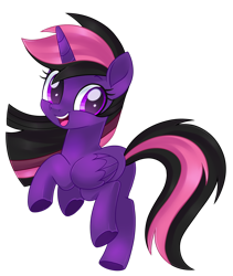 Size: 1024x1211 | Tagged: safe, artist:prince-lionel, derpibooru import, oc, oc:misty shadows, alicorn, alicorn oc, jumping, movie accurate, rearing, simple background, transparent background