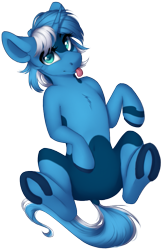 Size: 561x867 | Tagged: safe, artist:silentwulv, oc, oc only, oc:snow sailor, pony, unicorn, female, looking at you, mare, simple background, solo, tongue out, transparent background, underhoof