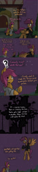 Size: 1500x6750 | Tagged: safe, artist:conmanwolf, scootaloo, pony, comic:ask motherly scootaloo, fanfic:rainbow factory, absurd resolution, cloudsdale, comic, factory scootaloo, hairpin, motherly scootaloo, sweatshirt