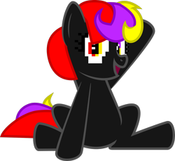 Size: 1482x1355 | Tagged: safe, artist:shitigal-artust, earth pony, pony, ms-dos, ponified, simple background, solo, transparent background