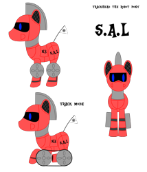 Size: 1286x1500 | Tagged: safe, artist:trackheadtherobopony, oc, oc only, oc:trackhead, pony, robot, robot pony, reference sheet, solo