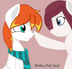 Size: 1591x1519 | Tagged: safe, artist:dookin, oc, oc only, oc:dookin foof lord, pony, boop, cute, simple background